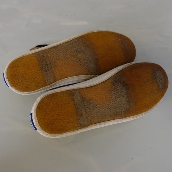 Kate Spade Shoes Girls 3 Sneakers Flat Casual Leopard Sparkle Gold Keds - Picture 13 of 16